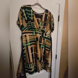 The Webster Miami At Target Women's Geometric Mini Retro Surplice Dreaa